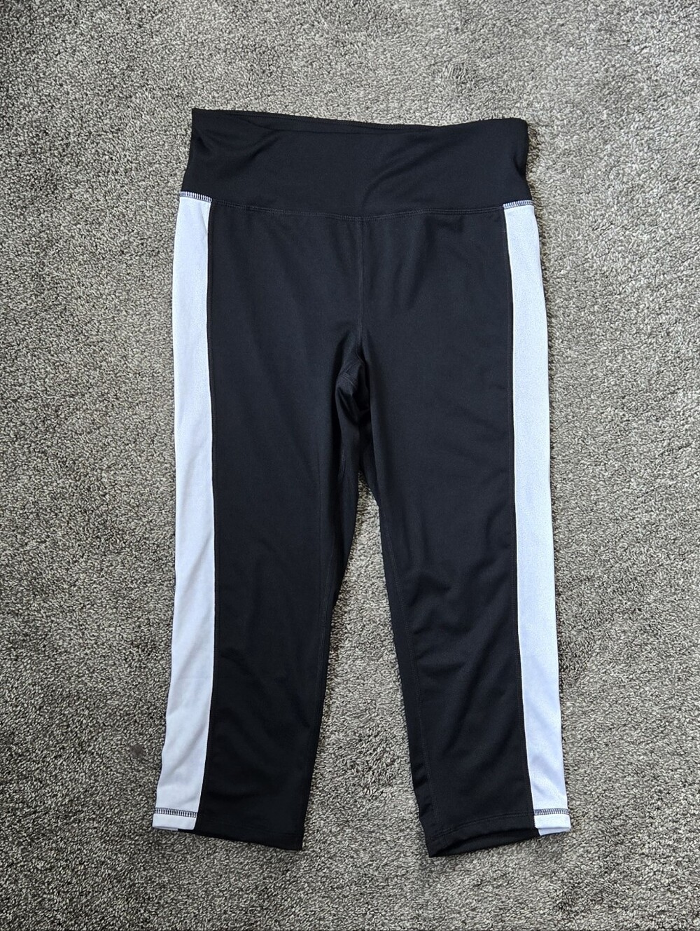 Ideology Women's Essentials Colorblocked Cropped Leggings for Macys NWOT